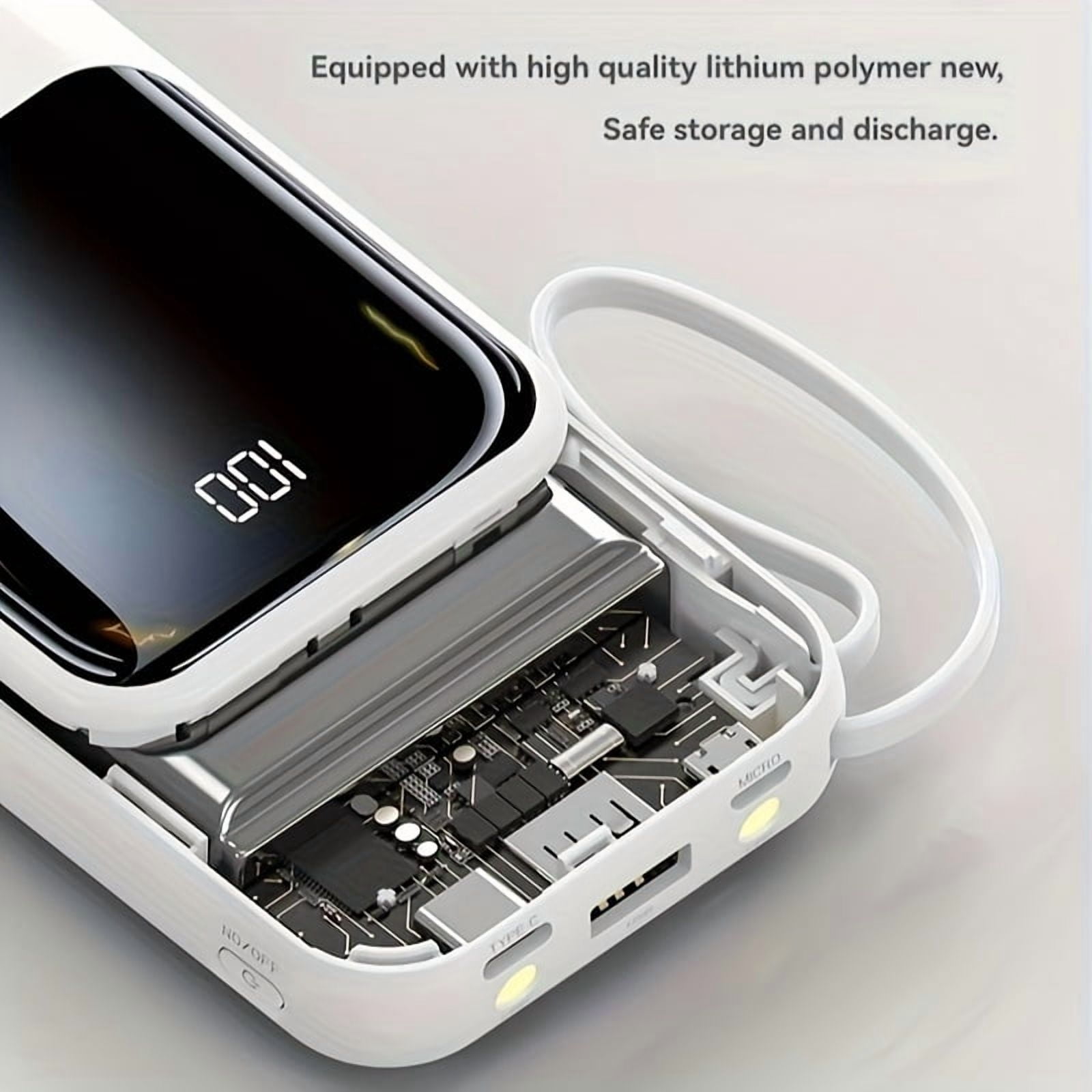 20W Fast Charging Power Bank 20000mAh, Slim Portable Charger with LED Display, External Battery Pack for Phone and Electronic Devices, Holiday Gifts