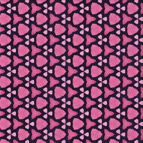 Ahgly Company Machine Washable Indoor Square Transitional Neon Pink Area Rugs, 4' Square