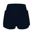 thumbnail image 4 of GEWSEY Midi Skorts for Women Casual Plus Size High Waist Athletic Skirt with Shorts Underneath Tennis Skorts with Pockets Tummy Control (Navy, 3XL), 4 of 6