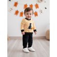 thumbnail image 4 of BemeyourBBs Baby Boy Halloween Outfits Dog Embroidery Sweatshirt + Pants Set, 4 of 8