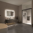 thumbnail image 3 of TOOLKISS  Anti-fog Frameless Dimmable Mirror with Backlit and Front Lighting 48 in. W x 32 in. H, 3 of 5