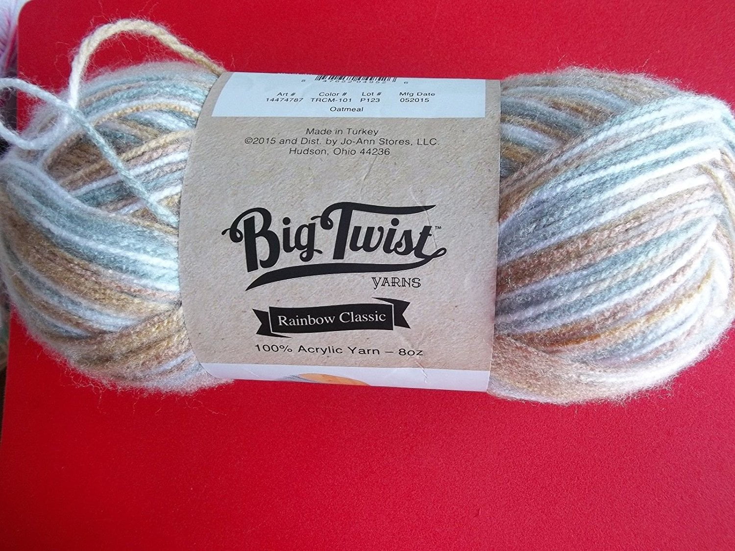 Big Twist Rainbow Classic yarn, Oatmeal, 1 large skein (447 yds)  supplier:starinjs, By instrainclug - Walmart.com