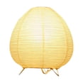 thumbnail image 1 of Lámpara de mesa con farol de papel de arroz, decoración japonesa moderna, lámpara de mesa japonesa para sala de estar, 1 of 9