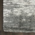 thumbnail image 5 of Nourison Luxurious Shag Contemporary Charcoal/Ivory 4' x 6' Area Rug, (4' x 6'), 5 of 10