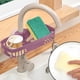 thumbnail image 4 of Organizador de Fregadero, Portaesponjas con Drenaje, Rack para Paños de Cocina, Caddy de Limpieza con Bandeja Circular, 25 x 10 x 5 cm para Organización al Lado del Fregadero, 4 of 6