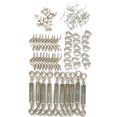 thumbnail image 1 of GOOHOCHY 110pcs/set Hook and Eye Turnbuckle Tension Steel Wire for Construction Projects, 1 of 8