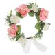 thumbnail image 5 of GOOHOCHY Corona de flores: Diadema ajustable hecha a mano con rosas artificiales para mujer. Accesorio floral para el cabello, ideal para bodas, fiestas y festivales., 5 of 8