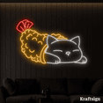thumbnail image 2 of Craftnamesign Cat Fried Neon Sign, Restaurant Decor,Nursery Kid Room Decor, 2 of 4