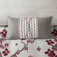 thumbnail image 2 of N Natori Cherry Blossom Oblong Pillow 12 by 22-Inch, Grey, 2 of 4