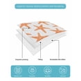 thumbnail image 5 of Orange Beach Starfish Twin Size Down Alternative Comforter, Lightweight Comforter Quilt Bedding Set with Pillow Shams Summer Ocean Nautical Coastal All Seasons Bed Comforter Duvet Insert 68"x86", 5 of 7