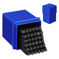 OUNONA 1 Set Number And Letter Punch Stamp Metal Stamping Kit Metal Numeral Punch Tools For Identification And Marking 3mm (1/8”)