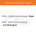 thumbnail image 2 of Max Advanced Brakes - Brake Kit for 2005 2006 Ford Mustang Base 2007 2008 2009 2010 Mustang w/4.0 V6 Engine Front and Rear Replacement Geomet Coated Disc Brake Rotors and Ceramic Brake Pads, 2 of 9