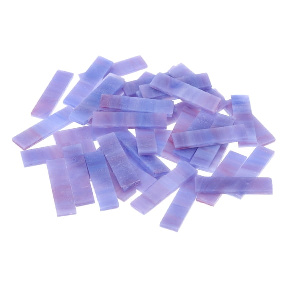 Stained Glass Strip, Violet Mosaic Tiles 200g/7.05 oz
