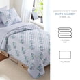 thumbnail image 3 of Campus Comforts by New Sega Home 2-Piece Reversible Quilt Set, Flora, Multicolor, Twin-XL, 3 of 8