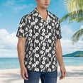thumbnail image 3 of Pofeuu Tulips Flowers Print Hawaiian Shirt for Men Sleeves Casual Button Down Summer Beach Dress Shirts T-Shirts,X-Large, 3 of 7