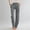 Dark Gray women elastic waist pants with pockets a1, variant on Cagogo Women's Straight Leg Elastic Waist Pants with Pockets Solid Casual Lounge Long Pants Vacation Travel Trousers Summer Beach Work Office, White L