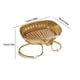 thumbnail image 4 of Fiudx Jabonera Autodrenante, Soporte de Acero Inoxidable Chapado En Oro, Diseño Fácil de Limpiar, Ideal para Baño y Cocina, Material Plástico Duradero, Tamaño Compacto (15 X 10 X 7 Cm), Base Antidesl, 4 of 7