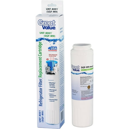 Great Value Refrigerator Filter Replacement Cartridge, UKF-8001 (SGF-M9)