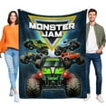 thumbnail image 1 of Monster Jam anti-pilling, suave, ligera, esponjosa y acogedora de lujo para hogar y cocina – Perfecta para niños y adultos,50X70cm, 1 of 6