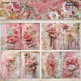 thumbnail image 5 of 8 Sheets A 5 Decorative Paper Scrapbook Paper Flowers Paper for Photo Album, 5 of 9