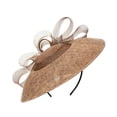 thumbnail image 3 of Sombrero de ala ancha, diadema, mini sombrero para baile de carnaval y Año Nuevo Marrón, 3 of 9