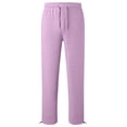 thumbnail image 5 of Girls Sweatpants Size 8, Wide Leg Straight Pants Drawstring Youth Joggers Casual Y2k Preppy Clothes Sweat Pants with Pockets Streetwear Back to School Outfits, 5 of 7