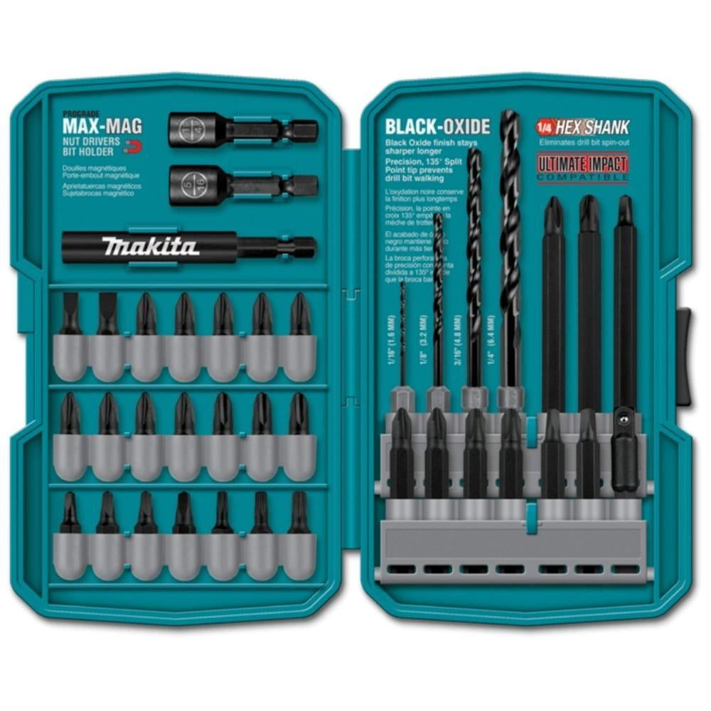 Makita T01373 1/4Inch 135 Degree 38 Piece Impact DrillDriver Bit Set