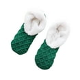 thumbnail image 1 of Ladies Warm Solid Color Floor Socks Non Slip Plush Knitted Coral Fleece Socks, 1 of 3