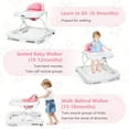 INFANS Foldable Baby Walker, 3 in 1 Toddler Walker LearningSeated Walk