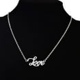 thumbnail image 4 of hengtong 5x'LOVE' Word Pendant Necklace Clavicle Chain Women Men Couple Jewelry, 4 of 7