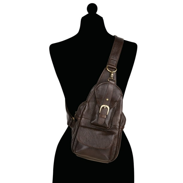 amerileather grylls petite cowhide leather multi pocket sling backpack Purse (#707-0) : Clothing, Shoes & Jewelry trend cross body bag pulls off what so many sling bags cant Amerileather Grylls Petite Sling Purse