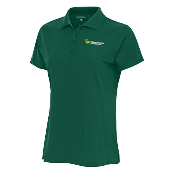 Women's Antigua Green George Mason Patriots Legacy Pique Polo