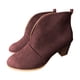thumbnail image 5 of NECHOLOGY Botas Mujer Adulto Femenino Zapatos Botines para mujer Botines de fahsion Boots de plumas Las mujeres apiladas Heel tobillo Boots Boots de las mujeres Botas de mujer (Red, 10), 5 of 6