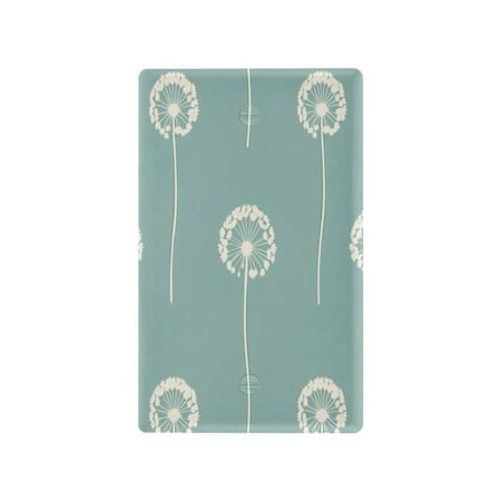 Switch Panel Switch Decoration 2.76x4.53x0.28 Inches Unused Outlet Cover Switch Plate Wall Plates Living Room Kitchen Bedroom Study Switches White Pretty Dandelions