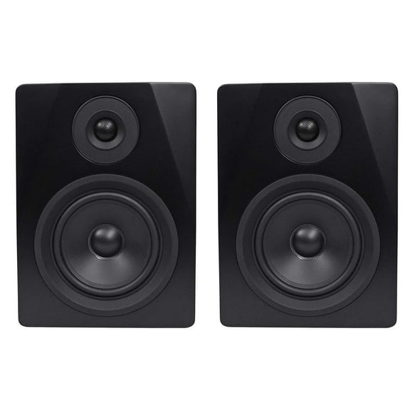 Pair Rockville APM5B 5.25" 250W Powered USB Studio Quality Bookshelf Speakers