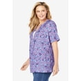 thumbnail image 3 of Woman Within Plus Size 7-Day Layer-Look Elbow-Sleeve Tee, 3 of 6
