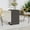 Black, variant on vidaXL C Table Outdoor Patio Accent C Shaped Couch Side End Table Poly Rattan