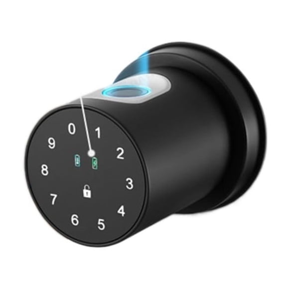 Door Lock, Electronic Lock Tuya Smart Lock Knob Smartlife Cylindrical fingerprint Electronic Code Lock APP Control ,Easy to Install