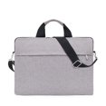 thumbnail image 3 of Granjero Gordo Maletín para computadora portátil, bolso de hombro liviano, resistente al agua y a los golpes, funda protectora compatible con computadora portátil de 15,6 pulgadas (negro), 3 of 4
