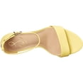 thumbnail image 5 of Sam Edelman Yaro Butter Yellow Block Heel Ankle Strap Open Toe Heeled Sandals (Butter Yellow, 9), 5 of 5