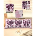 thumbnail image 2 of Checkered Bow Body Pillow Cover 20 x 60 Inch Decorative Pillow Cover Butterfly Tie Pink Black Leopard Print Lumbar Pillowcase Seasonal Rectangle Cushion Case for Couch Sofa Bed Living Room, 2 of 7