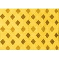 thumbnail image 1 of Ahgly Company Machine Washable Indoor Rectangle Solid Yellow Modern Area Rugs, 4' x 6', 1 of 4