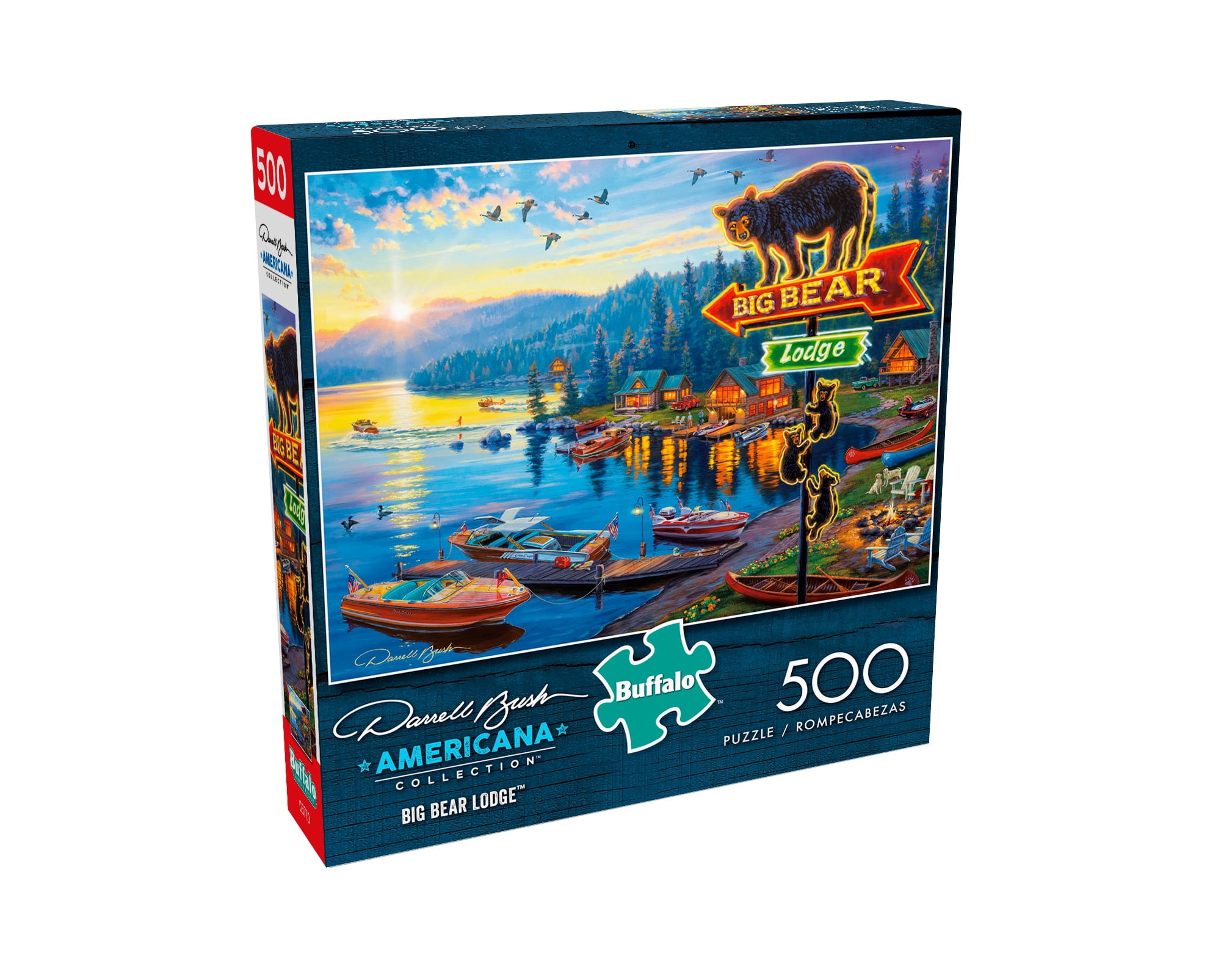 Buffalo Games - Darrell Bush - Big Bear Lodge - 500 Piece Jigsaw Puzzle