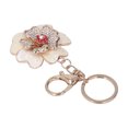 thumbnail image 4 of Peony Flower Keychain, Beautiful Practical Smoother Surfaces Lightweight Metal Car Keychain  For Gifts, 4 of 8