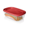 thumbnail image 6 of (2 pack) Rubbermaid EasyFindLids Food Storage Container Value Pack with Lids, 1-8.5 (2.0 Liter) Cup, 1-5.5 Cup (1.3 Liter), 6 of 6