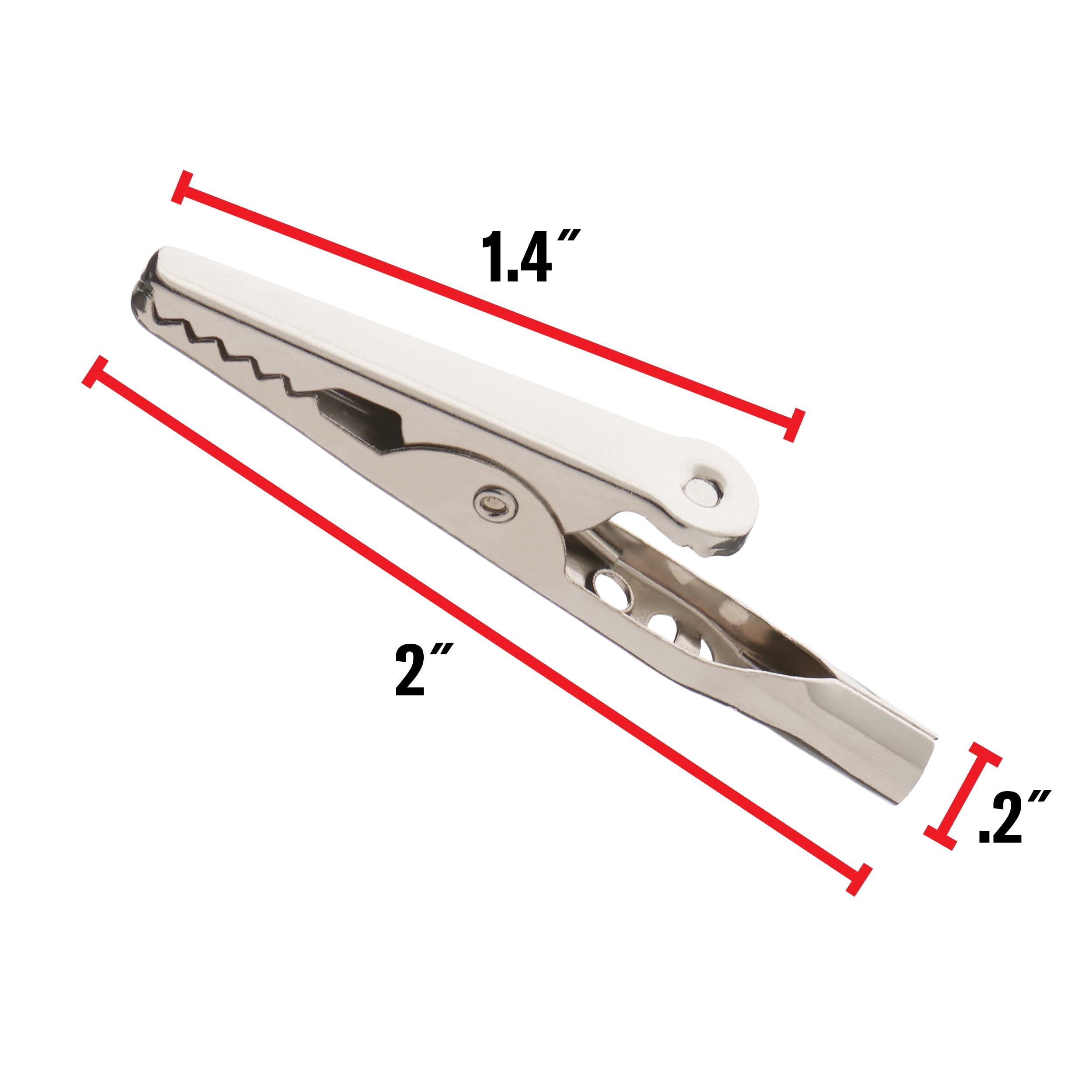 EverStart 6-Piece Alligator Clips, Steel, 2-Inch, Automotive