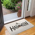 thumbnail image 2 of Happy Halloween Pumpkin Ghost Non Slip Washable Door Mat Pumpkin Skull Bat Spider Welcome Mat Funny for Door Kitchen Bathroom Bedroom Crystal Velvet 30x17 Inches, 2 of 7