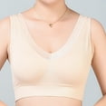 thumbnail image 2 of Sngxgn Womens Sports Bras for Women Medium Support Wireless Bra Padded Bralettes for Women(Beige,XXXL), 2 of 4