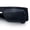 Shiny Black Frame - Black Lens, variant on SA106 Mens Slim Rectangular Sunglasses Luxe Thick Arms / Shiny Black