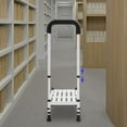 thumbnail image 6 of White Carbon Steel 54*29*89-99cm One-Step Bench With High Handrails Height Adjustable Walking-Aid Anti-Skid Pedal Stool, 6 of 13